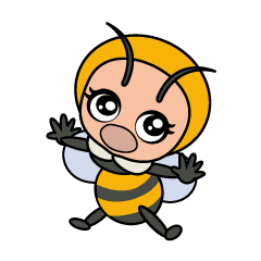 Komaru-chan is a honeybee