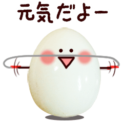 Move!!egg face Sticker