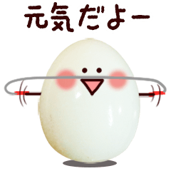 Move!!egg face Sticker