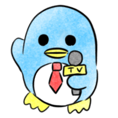 マスコミぺんぎんのスタンプ