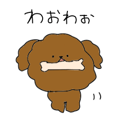 toy poodle sticker!!