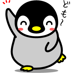 The cute child penguin 3 which moves