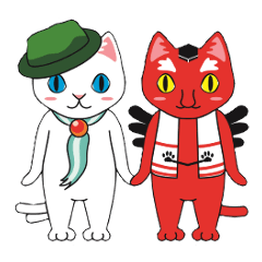 Minamiashigara cats Stickers