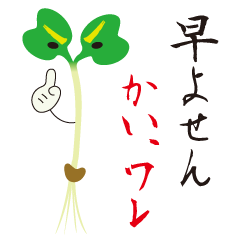 Japanese poor joke (Radish sprouts)