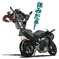 Gas mask girl rider2