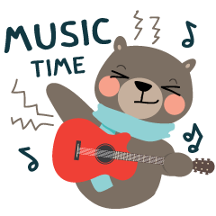A bear who has music in their life