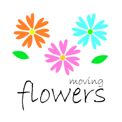 cute flowers moving
