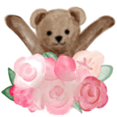 teddy bear animated sticker