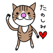 cat love sticker