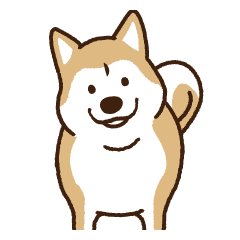 柴犬マメ 待て Ver Line スタンプ Line Store