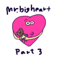 大きなハートさんのスタンプ 3 Line スタンプ Line Store 大きなハートさんのスタンプ 3 Line スタンプ Line Store