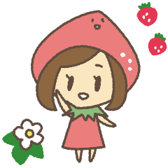 Little Strawberry Hood [Sticker]