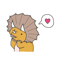 The triceratops good at talking