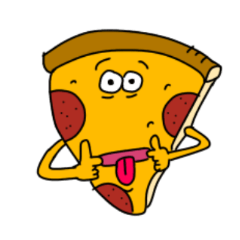 Mr.big pizza sticker