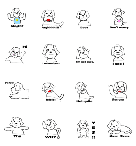 愛しいまるちゃん英語版 Lineクリエイターズスタンプ Stamplist 愛しいまるちゃん英語版 Lineクリエイターズスタンプ Stamplist