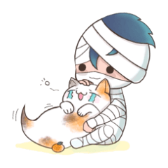 Bandage Man & Ghost Cat