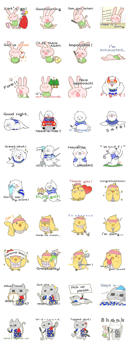 OUR CHEERFUL GOLF LOVING FRIENDS (Eng)