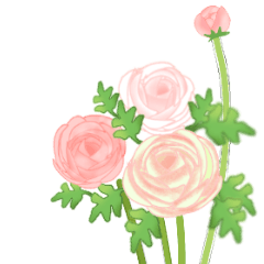 Cute flower stickers(English)