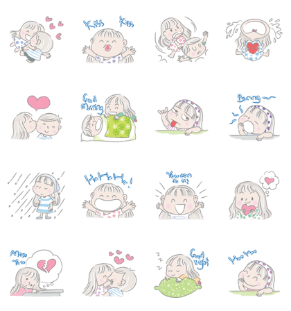 cute big face girl