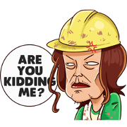 Absurd Worker Sticker