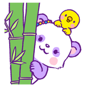 "Panda Runda" Panda's easygoing stickers