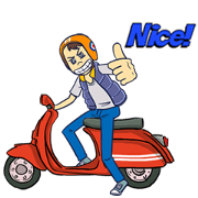 Scooter Boy Animated : The Red