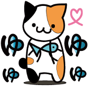 Calico cat and tabby cat