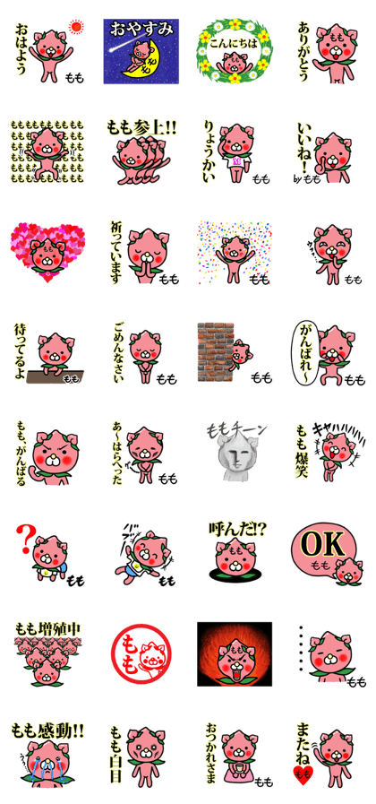 Momo premium name sticker.