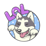 Playful Husky Animated Sachet 2
