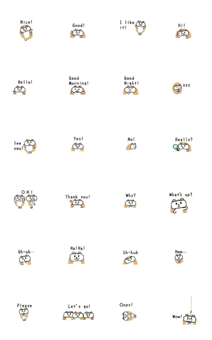 Hedgehog animated stickers