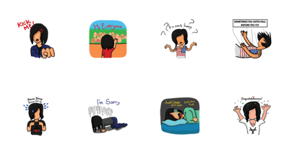 No Expression Face Sticker : Sachet