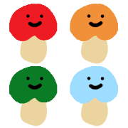 High versatility colorful mushroom