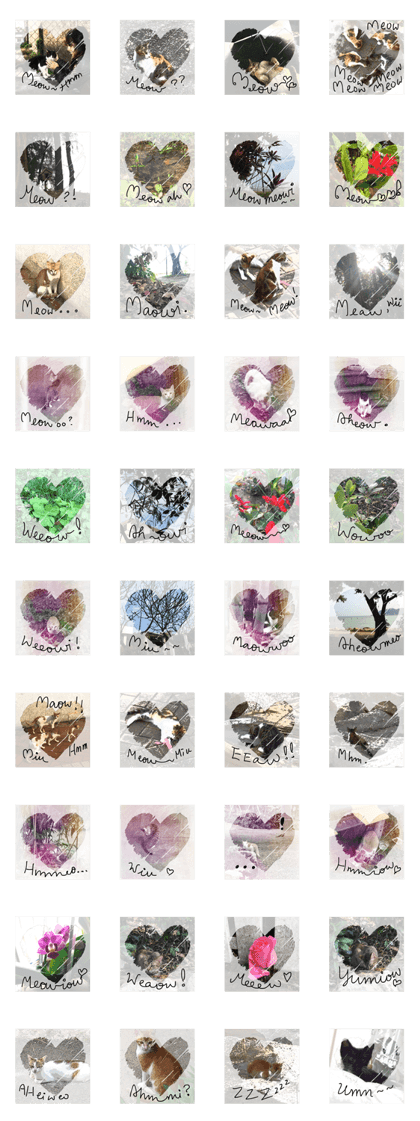 Cats Garden Photography Stickers