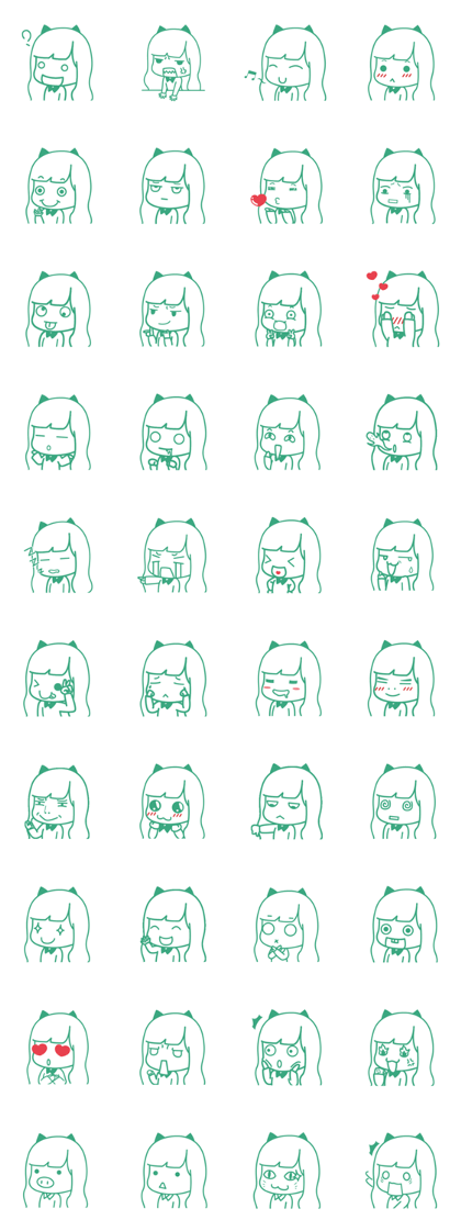 Meow Girl Side face
