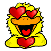 birds in love.