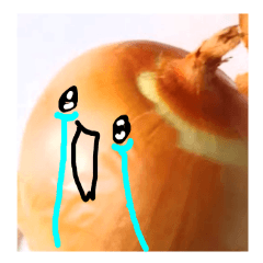 Broke down crying onion