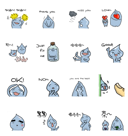 cute little drops of water.2