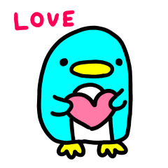 Loose and cute penguin sticker