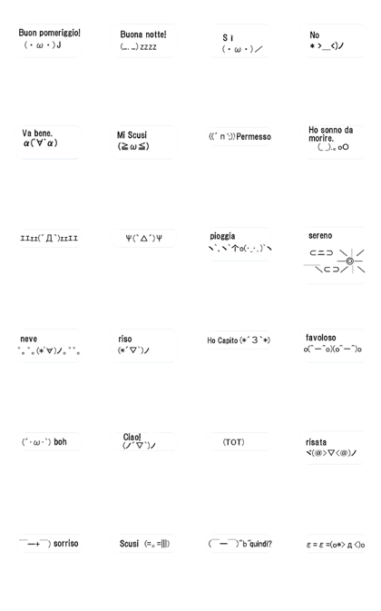 Moving emoji characters in ITA