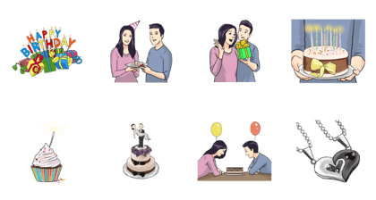 Happy Birthday to You 3 : Sachet Sticker