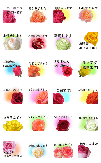 A floral message! Rose