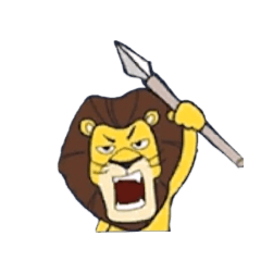 The crazy lion of ROK – LINE stickers | LINE STORE