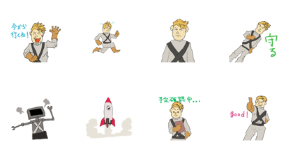 Astronaut sticker