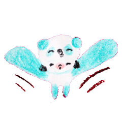 Panda-chan's easy dayry talk sticker