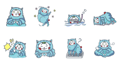 fluffy Blue cat