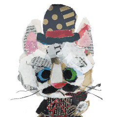 ちぎり絵の猫 Line スタンプ Line Store