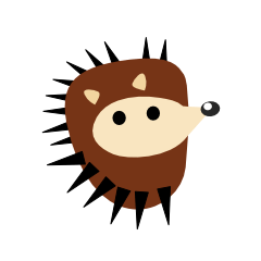 happy jungle friends 1 - Hedgehog