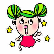 Girl of green hair saying an idea