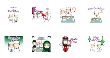 Young Couple Muslim on Ramadhan