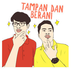 Tampan Dan Berani Stiker Line Line Store